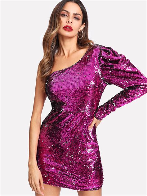 shein red dress long sleeve|shein red sequin dress.